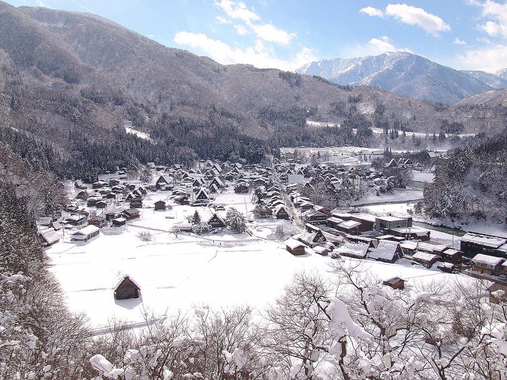 北陸地區雪季街景